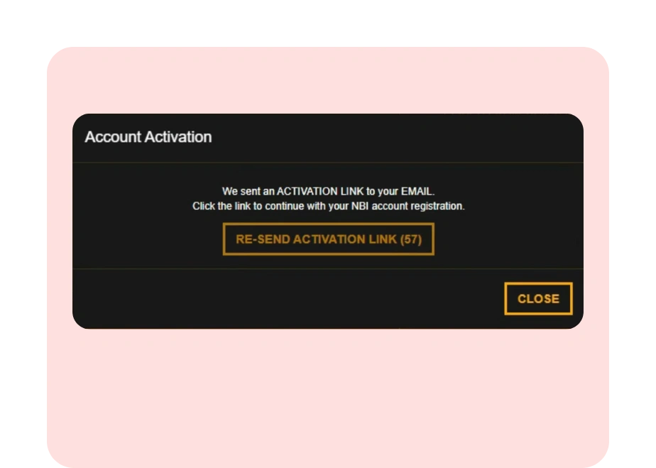 NBI Clearance Renewal 12 Email Activation