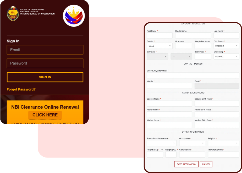 NBI First-Time Job Seekers 5 Log In to Your NBI Account