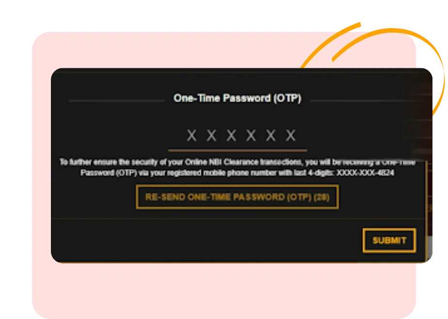 NBI Clearance Renewal 11 OTP Verification