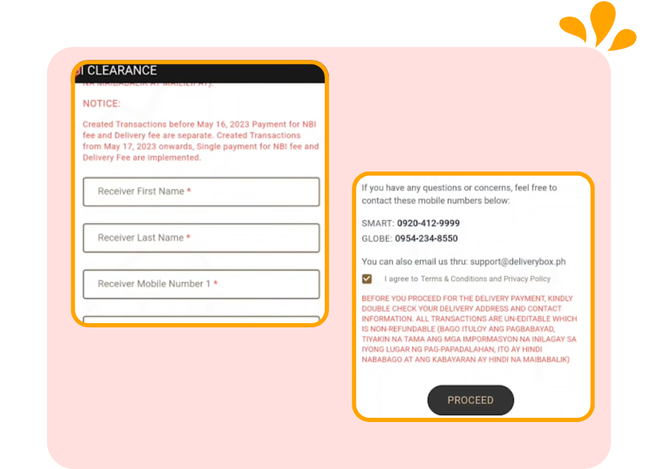 NBI Clearance Renewal 7 Provide Delivery Information