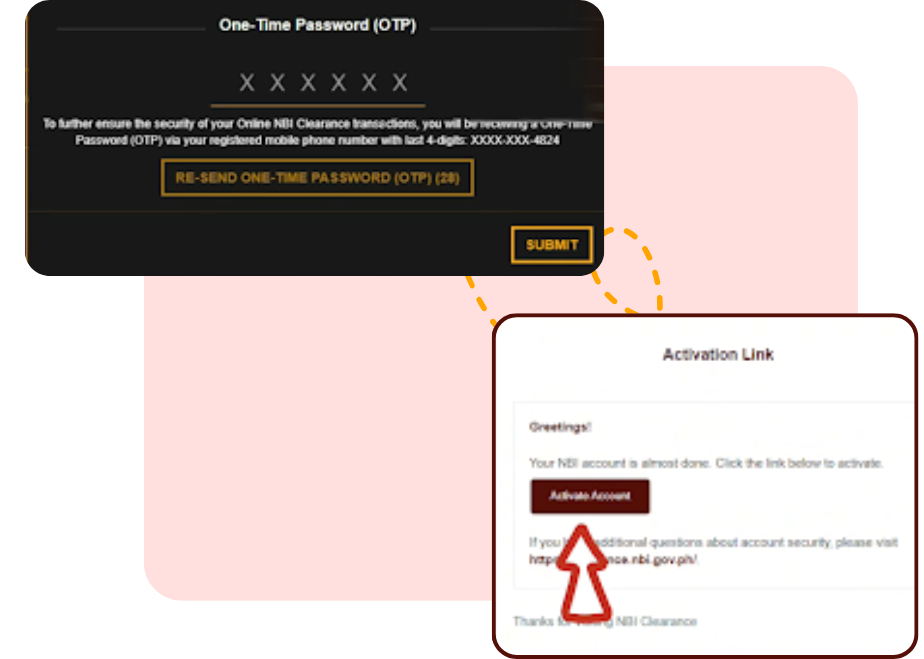 NBI First-Time Job Seekers 4 Verify OTP and Activate Account